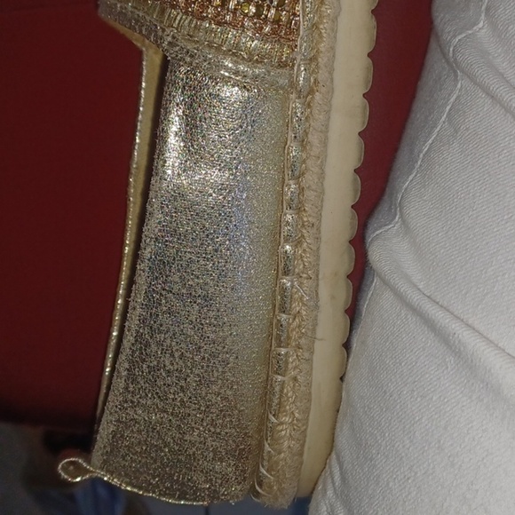 Patrizia by Spring Step Raiatea Slip On Gold Espadrille Loafer - Picture 4 of 9